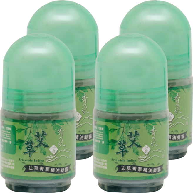 如意檀香 艾草菁華精油凝露, 4罐