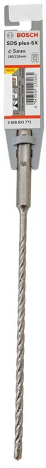 BOSCH 博世 台灣公司貨 SDS plus-5X 四溝四刃鎚鑽鑽頭 5 x 150 x 210mm, 1個