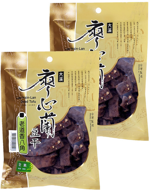 大溪廖心蘭豆干 老道香八角, 100g, 2包