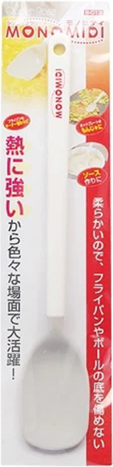 Queen Rose 霜鳥製作所 日本製 多功能 迷你矽膠鏟 果醬匙 攪拌匙 寶寶勺 B-013 白色 1支