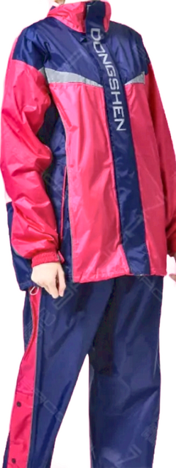 DongShen 東伸 9-2 鷹眼兩件式外套雨衣, 桃色