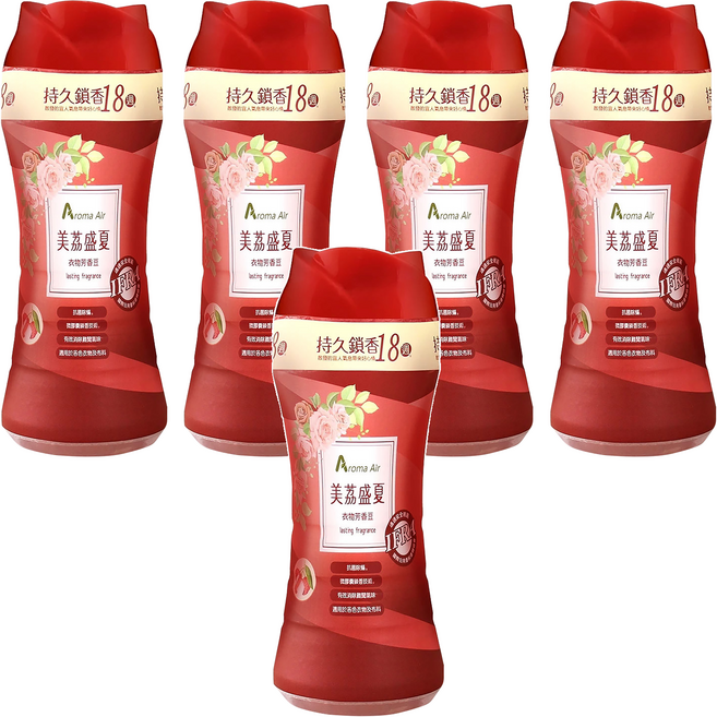 皂福 Aroma Air 衣物芳香豆美荔盛夏 抗菌防臭, 350ml, 5瓶