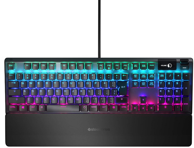 steelseries 賽睿 Apex 5 電競 Wired 鍵盤 混合式藍色機械式 黑色 英文 原廠保固