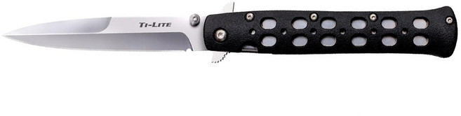 COLD STEEL 冷鋼折刀 Ti-Lite 日本 AUS-8A Zytel柄 CS26SP 4吋 鋼黑色, 1支