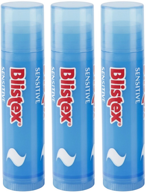 Blistex 碧唇 舒敏修護潤唇膏, 3個, 4.25g, 無色/無味