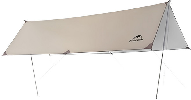 Naturehike 挪客 硬山天幕 20TM 輕盈塗銀版 方形 NH20TM006 4.7kg, 流沙金, 1組