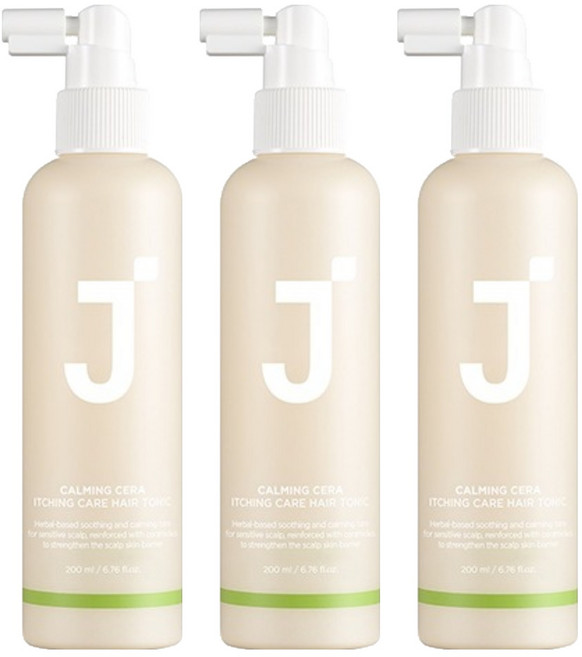 J'SOOP 神經醯胺舒緩止癢頭皮噴霧, 3瓶, 200ml