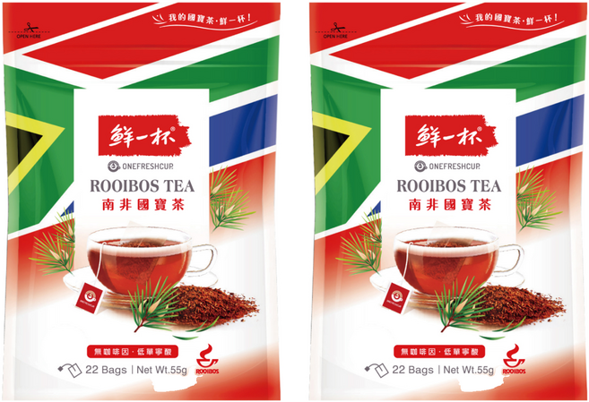 鮮一杯 南非國寶茶 原味 2.5g, 22包, 2袋
