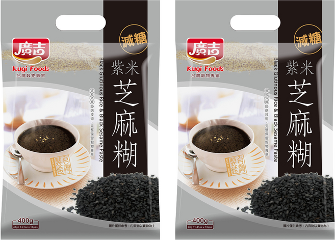 廣吉 減糖紫米芝麻糊, 40g, 10包, 2袋