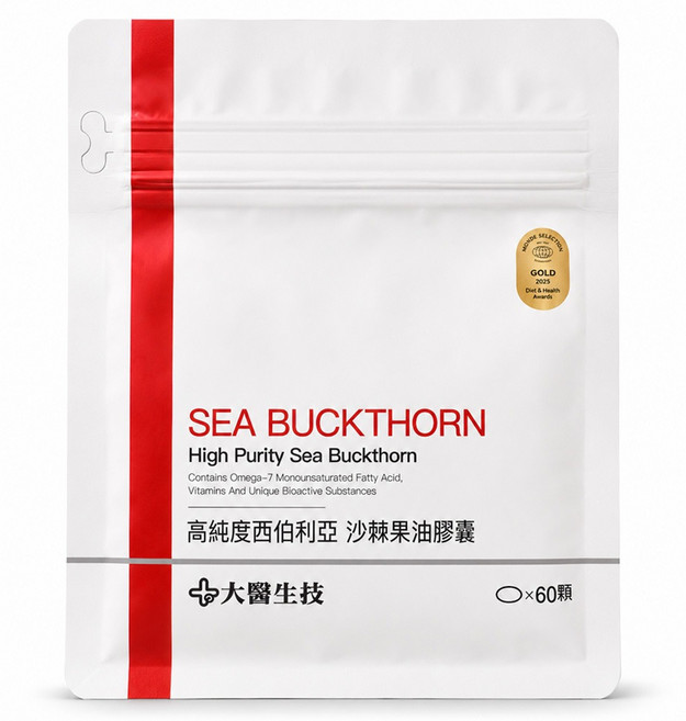 大醫生技 西伯利亞沙棘果油膠囊, 60顆, 1.4g, 1包