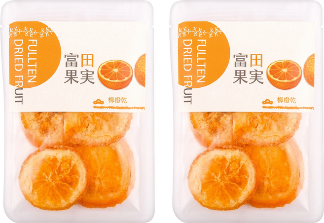 FULL TEN 富田 柳橙干, 2個, 60g