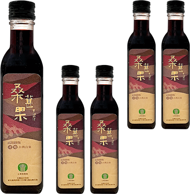 山海經脈 桑葚果醬汁, 350g, 350ml, 5瓶