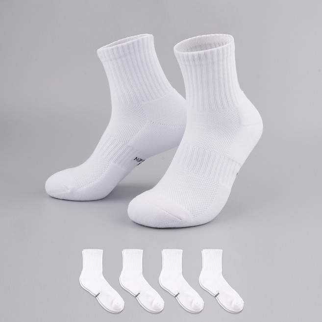Sockpiens 男款 Deofree Max 緩震夏季運動中筒襪 5雙組