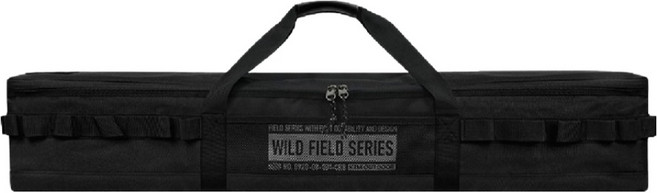 KZM OUTDOOR 工業風營柱收納袋 K24T3B03 1M(101 x 19 x 18cm) 920g, Black, 1個, 1格