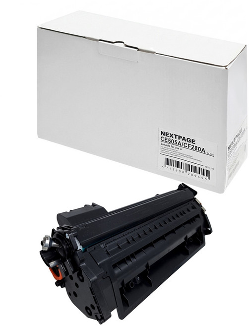 NEXTPAGE 台灣榮工 HP CF280A 80A 黑色相容碳粉匣 適用 HP LJ M401d M425dw, 黑色, 1盒
