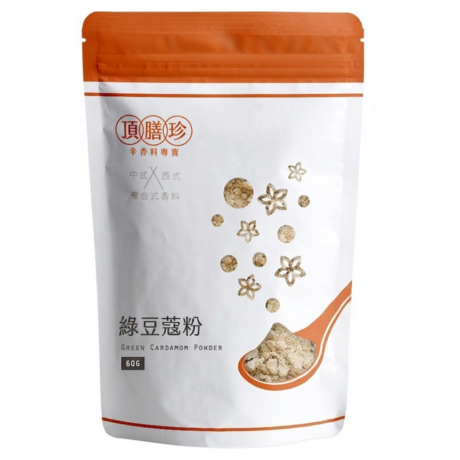 頂膳珍 綠豆蔻粉, 60g, 1包