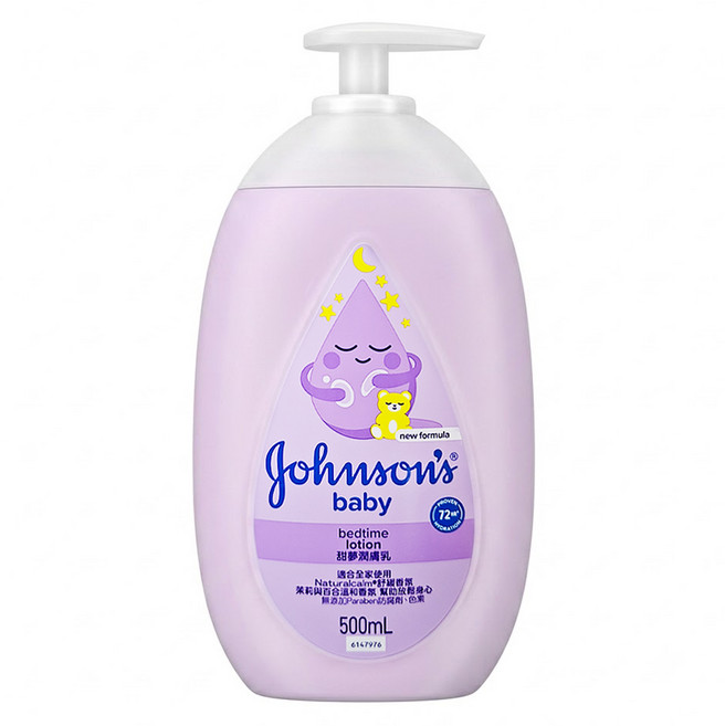 Johnson's 嬌生 嬰兒甜夢潤膚乳, 500ml, 1瓶