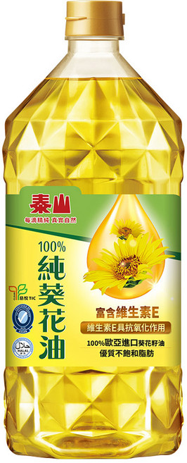 TAISUN 泰山 純葵花油, 2L, 1瓶