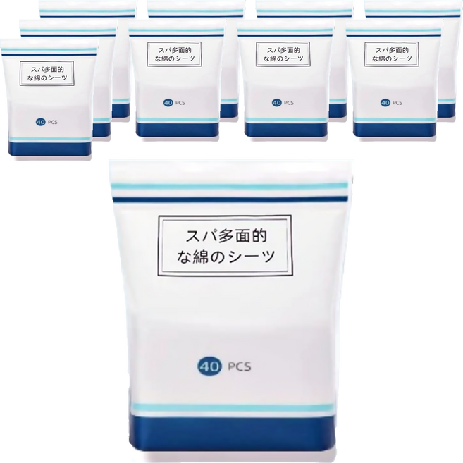 小麥購物 化妝棉 S122 15g, 40片, 10包