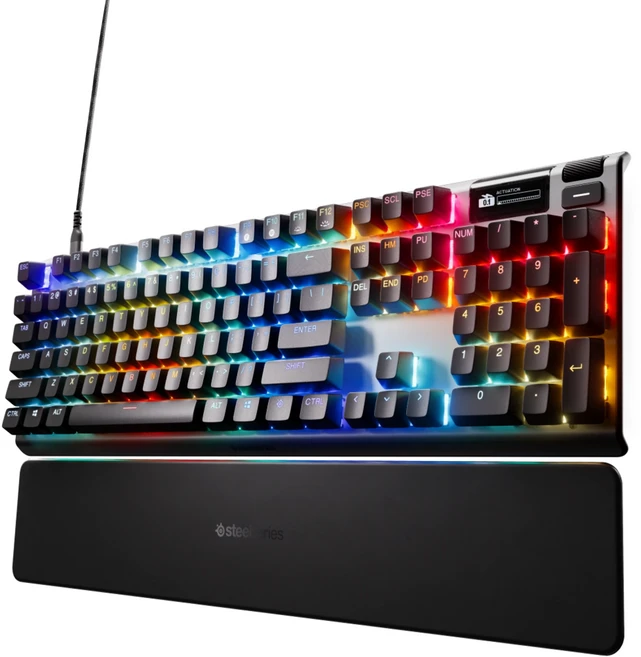 steelseries 賽睿 Apex Pro 電競 Wired 鍵盤 黑色 Mechanical English Proprietary Switch 104-key With backlight function