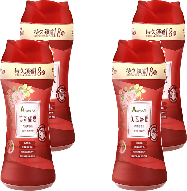 皂福 Aroma Air 衣物芳香豆美荔盛夏 抗菌防臭, 350ml, 4瓶