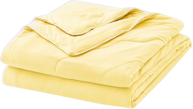 AGAPE 雅家倍 涼感紗冰冰被 台灣製, 淺檸檬黃