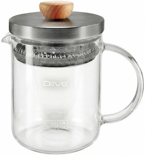 Driver 冷熱兩用沖茶壺, 1個, 400ml, 透明