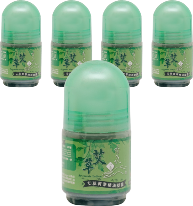 如意檀香 艾草菁華精油凝露, 5罐