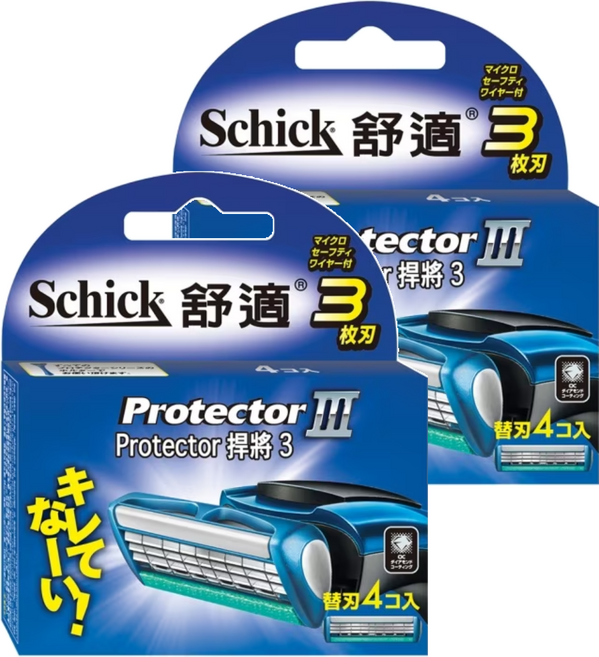 Schick 舒適牌 冰藍悍將3刀片, 4入, 2盒