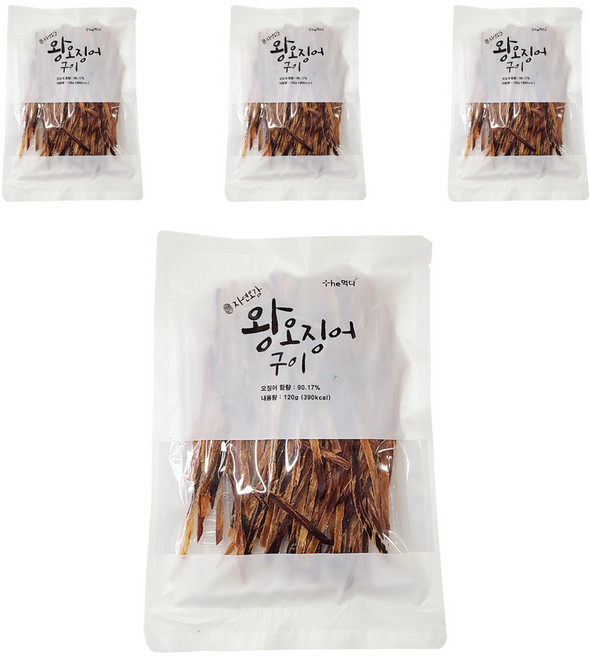 themukda 烤魷魚, 120g, 4個