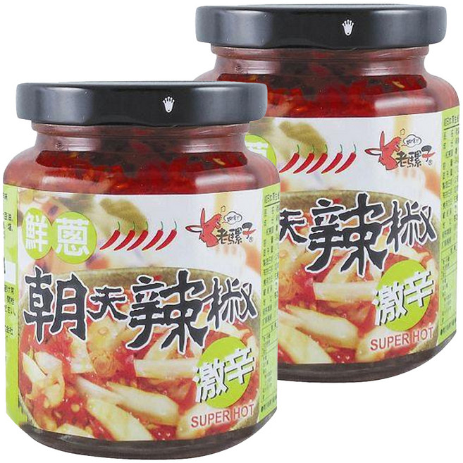 老騾子 鮮蔥朝天辣椒, 240g, 2罐