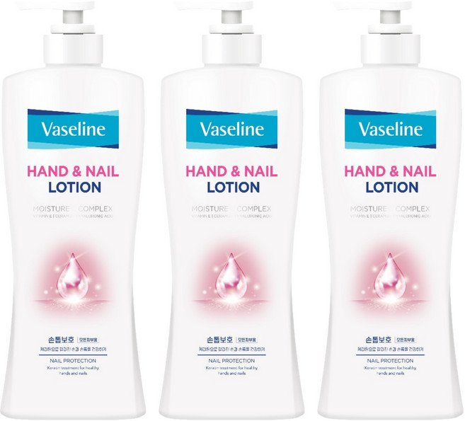 Vaseline 凡士林 護手霜和指甲油, 450ml, 3個