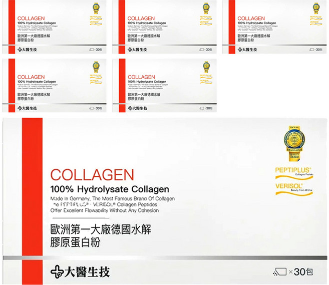 大醫生技 德國水解膠原蛋白粉, 6g, 30包, 6盒