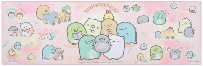 Sumikkogurashi 角落生物 涼感巾 30*90cm*, 1條, 粉紅