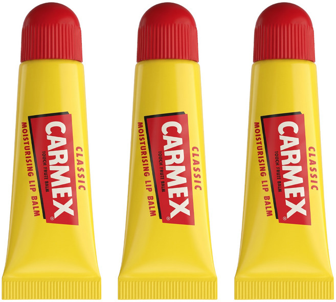 Carmex 小蜜媞 修護脣膏 2歲以上, 原味, 10g, 3個