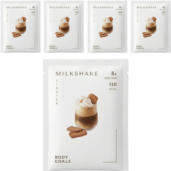 BODY GOALS 白奶昔 紅茶拿鐵, 30g, 5包