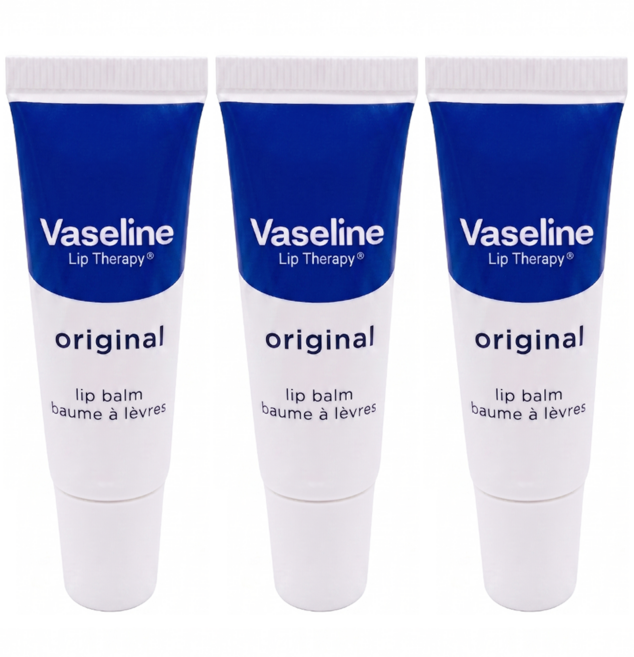 Vaseline 凡士林 護唇膏, 3條, 10g