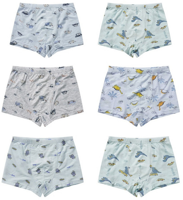 ONEDER 旺達棉品 萊賽爾兩入男童四角褲6件組