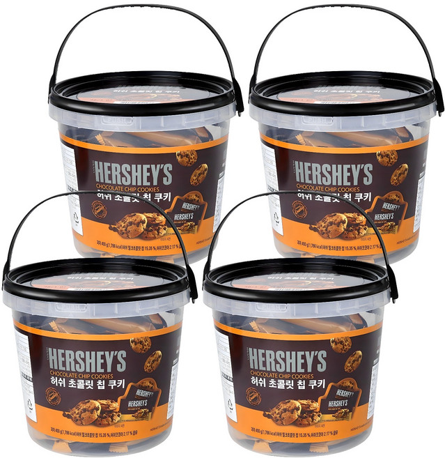 HERSHEY'S 好時 巧克力脆片餅乾, 400g, 4個