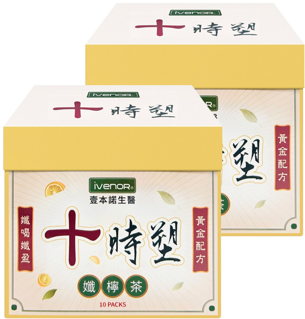 ivenoR 十時塑 纖檸茶 10包, 34g, 2盒
