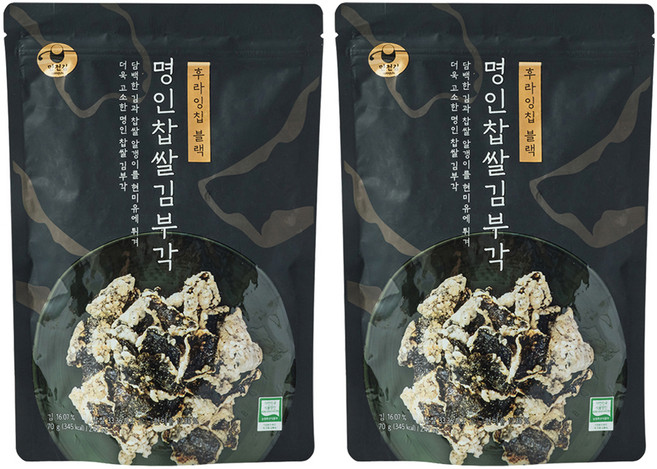 MANJUN 名人糯米炸海苔脆片, 70g, 2包