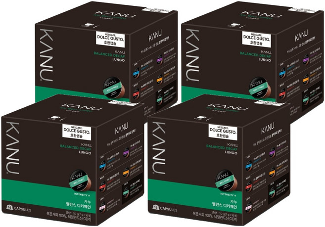 KANU Balance 無咖啡因 Dolce Gusto 相容膠囊咖啡, 7g, 16入, 4個