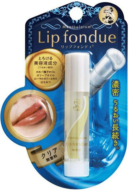 MENTHOLATUM 曼秀雷敦 Lip fondue 保濕光澤護唇膏, 無香, 4.2g, 1支