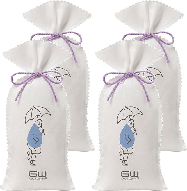 GOOD WORTH 水玻璃 永久除濕袋 150g±10%/盒, 4入, 150g