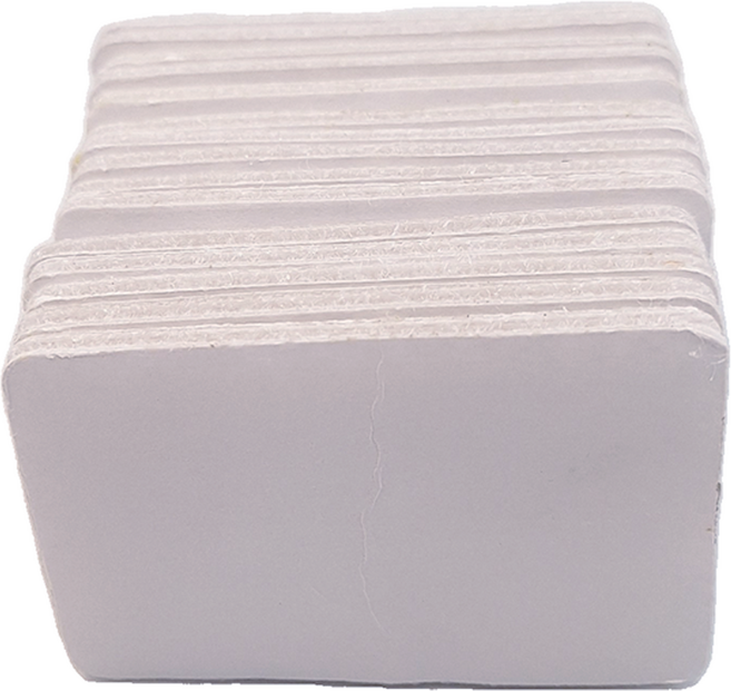 EDISH 萬用魔鬼氈固定貼 4 x 6cm 白色 15g, 3包