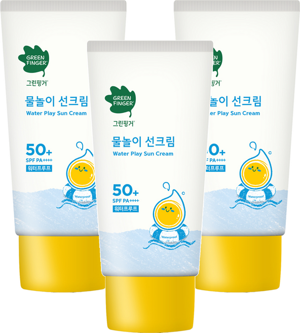 GREEN FINGER 綠手指 幼兒戶外防水滋潤防曬乳, 50ml, 3瓶