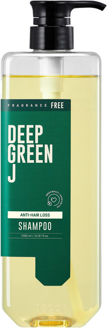 DeepGreenJ 魚腥草緩解掉髮症狀洗髮精 無香, 1L, 1個