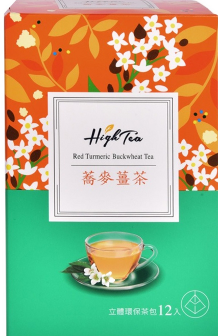 High Tea 伂橙 蕎麥薑茶, 2.2g, 12包, 1盒