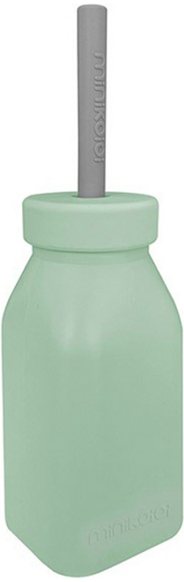 minikoioi 矽膠牛奶瓶, 200ml, 抹茶綠, 1個