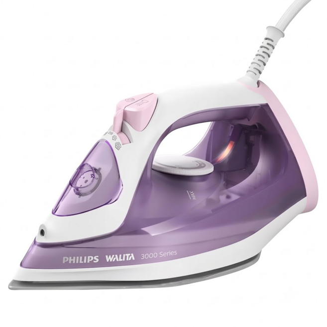 PHILIPS 飛利浦 蒸氣電熨斗, 紫色, DST3010